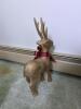 Paper Mache and Flocked Reindeer Figures - Set of Two - 8