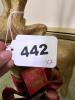 Paper Mache and Flocked Reindeer Figures - Set of Two - 11