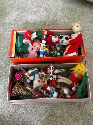 Assorted Vintage Christmas Ornaments Lot