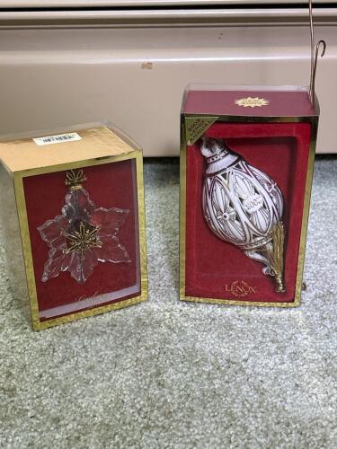 Lenox 2003 Annual Spire Ornament and Gorham Snowflake