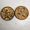 Pair of Ceramic Greek Mythology Museum Copy Wall Plaques