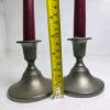 Pair of Preisner Pewter Candlestick Holders - 3
