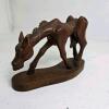 Carved Wooden Horse Sculpture, Signed J. Final - 2