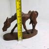 Carved Wooden Horse Sculpture, Signed J. Final - 4