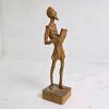 Ouro Hand Carved Wood Don Quixote Figurine
