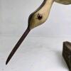 Carved Wooden Shorebird Decoy - 5