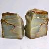 Pair of Onyx Marble Stone Bookends