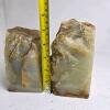 Pair of Onyx Marble Stone Bookends - 3