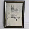 Winter Church Scene Framed Wall Art