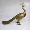 Gold-Toned Metal Peacock Figurine - 2