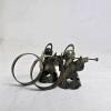 Pair of Regal Silver Angel Napkin Rings - 2