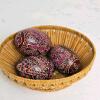 Three Decorated Eggs in Woven Basket