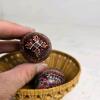 Three Decorated Eggs in Woven Basket - 3