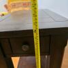 Jofran End Table with Drawer & Dark Wood Finish - 7