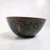 Decorated Metal Bowl with Black and Red Design - 2