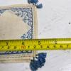 Pair of Embroidered Linen Coasters with Tassels - 3
