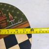 Painted Round Wooden Sewing Box with Contents - 5