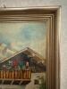 11.5"x14" Alpine Chalet Landscape Oil Painting - 4
