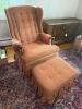 Wingback Lounge Chair with Ottoman