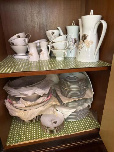 Rosenthal Germany Rose Motif Porcelain Dinnerware
