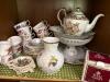 Large Assorted English and Bavarian Floral Tea Ware Collection