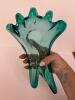Blue Art Glass Freeform Dish or Bowl - 3