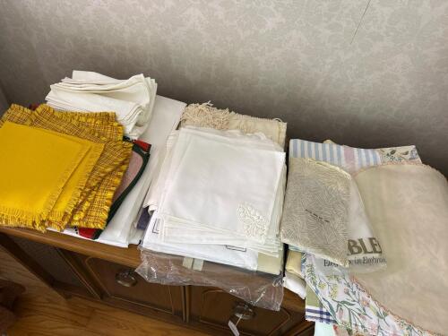 Assorted Table Linens and Doilies Collection