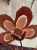 Embroidered Floral Textile with Crochet Trim - 2