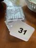 Clear Glass Square Inkwell with Lid - 4