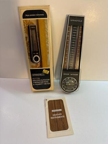 Springfield Sutton Indoor-Outdoor Thermometer & Humidity Meter
