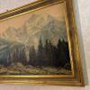 37" x 29" Framed Signed Oil Painting of Jungfrau Mountain - 5