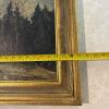 37" x 29" Framed Signed Oil Painting of Jungfrau Mountain - 13