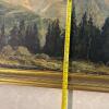 37" x 29" Framed Signed Oil Painting of Jungfrau Mountain - 14