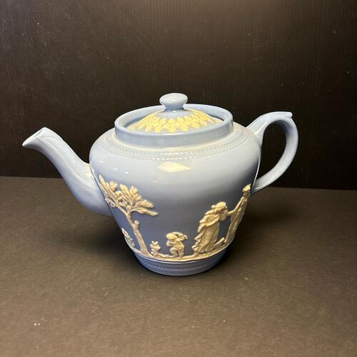 Dudson Hanley Blue Jasperware Teapot