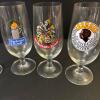 Eight Assorted German Brewery Pilsner Glasses - 5
