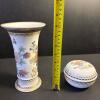 Kaiser Germany "Duchesse" Porcelain Vase and Lidded Trinket Box - 8