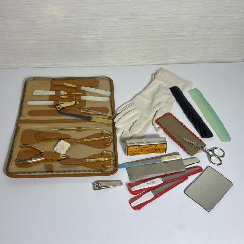 Vintage German Manicure Set & Grooming Accessories