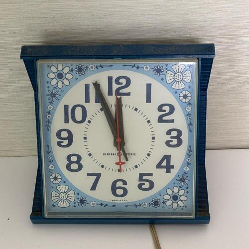 Vintage General Electric Blue Wall Clock