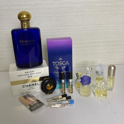 Assorted Perfume Bottles and Samples