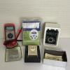Electronics Lot: Timer, Thermostat, Multimeter