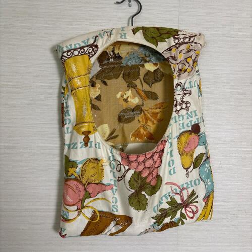 Vintage Cloth Clothespin Holder Bag