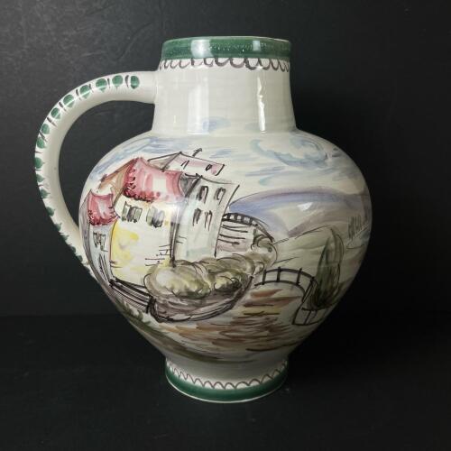 Ulr AMIX West German Hand Painted Pottery Jug