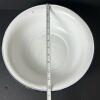 Pair White Enamelware Utility Bowls - 5