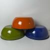 Set of Three Colorful Enamel Mixing Bowls - 2