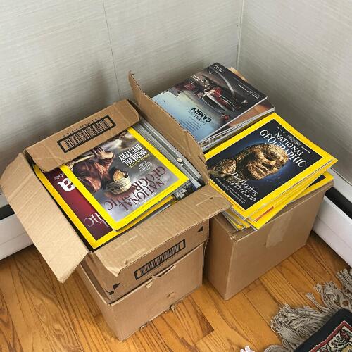 Giant National Geographic Magazines Lot