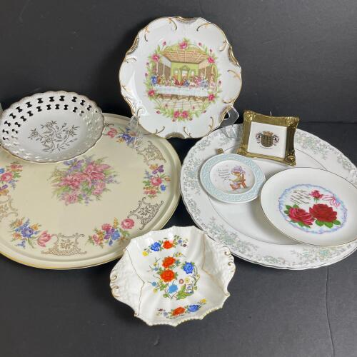 Assorted Decorative Porcelain and China Plates