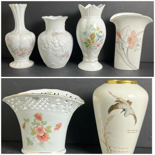Assorted Porcelain and Bone China Vases