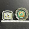 Pair of Glass Ashtrays: Greek Line, Quenzer Urbrau - 3