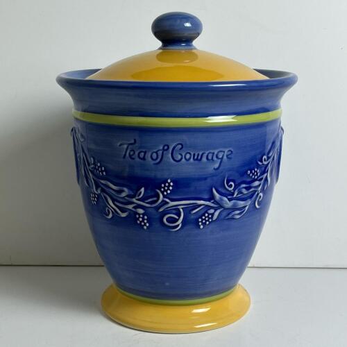 Pfaltzgraff Pistoulet Tea of Courage Jar with Lid