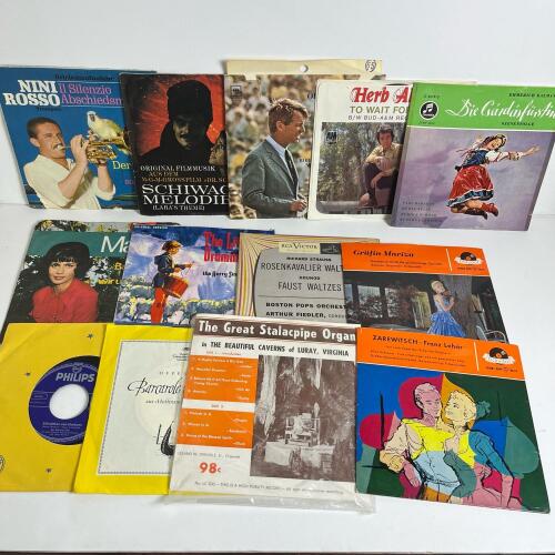 Assorted Vintage 45 RPM Vinyl Records Lot